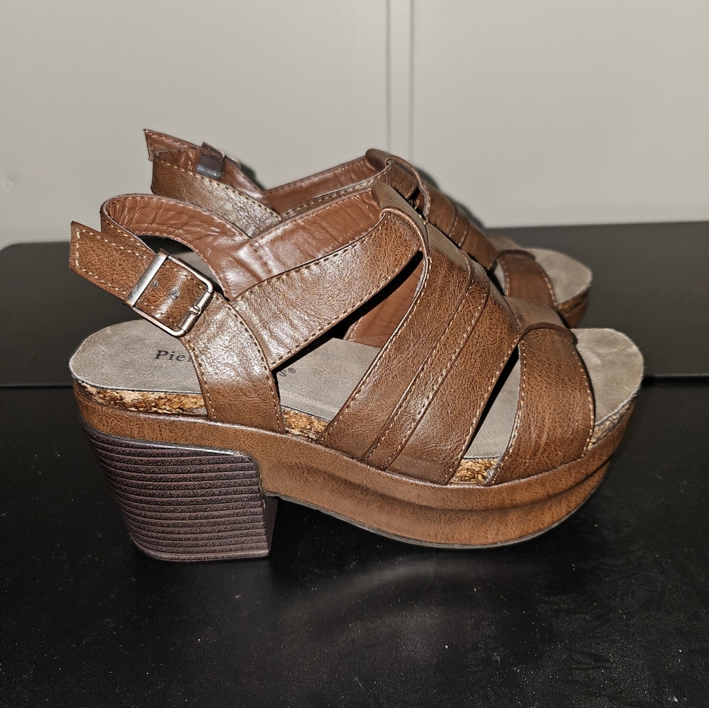 Brown Clog Sandals Pierre Dumas